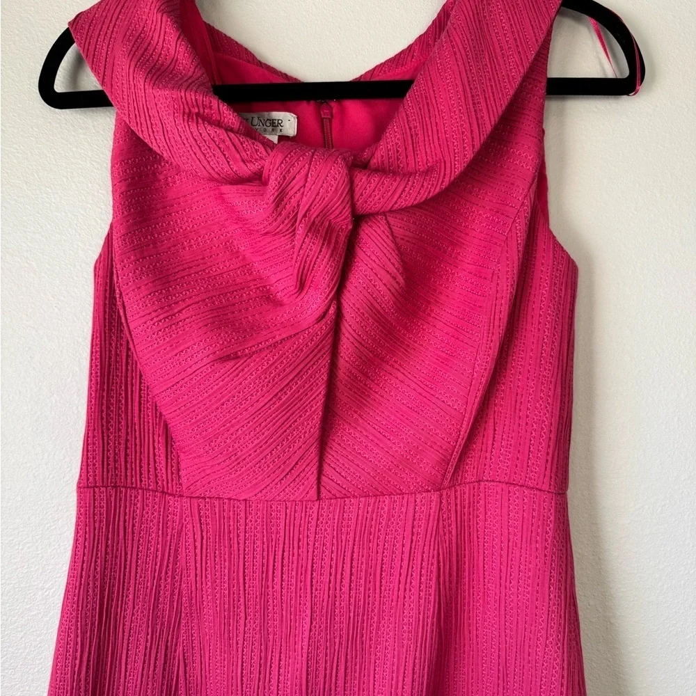 Kay Unger Vibrant Pink Mini Dress - Picture 2 of 6